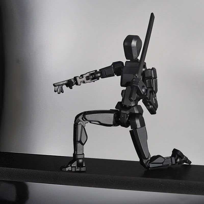 3D Printed Robot Model, Fully Assembled, Multiple Joints, Activity Joint Design, Action Figure, Perfect Desktop Decoration Gift, Easter & Halloween Gifts