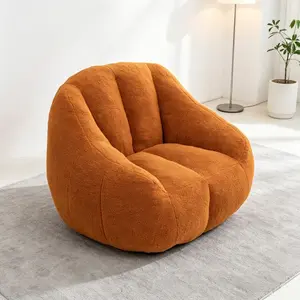 Teddy Fleece Bean Bag Chair with Memory Foam Filler, 37.4" Oversized Comfy Lazy Sofa, Tufted Soft Bean Bag Chair for Adults & Kids, Fluffy Lounge Chair for Living Room, Dorm, Apartment, Bedroom