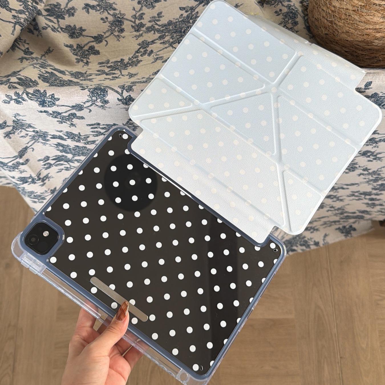 Acrylic Tablet Case for iPad Pro 12.9 Inch, Foldable Stand Design, Tablet Protective Cover, Durable Protection Cover, Stylish Gift for Girls & Women