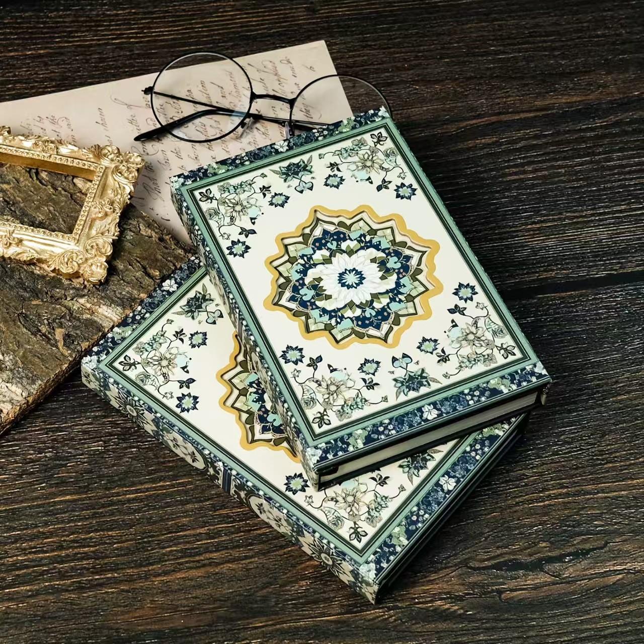 New Creative Vintage Pattern Portable Notebook, Magnetic Hollow Diary Journal, Suitable for Daily Records, Travel Notebooks, Business Notes