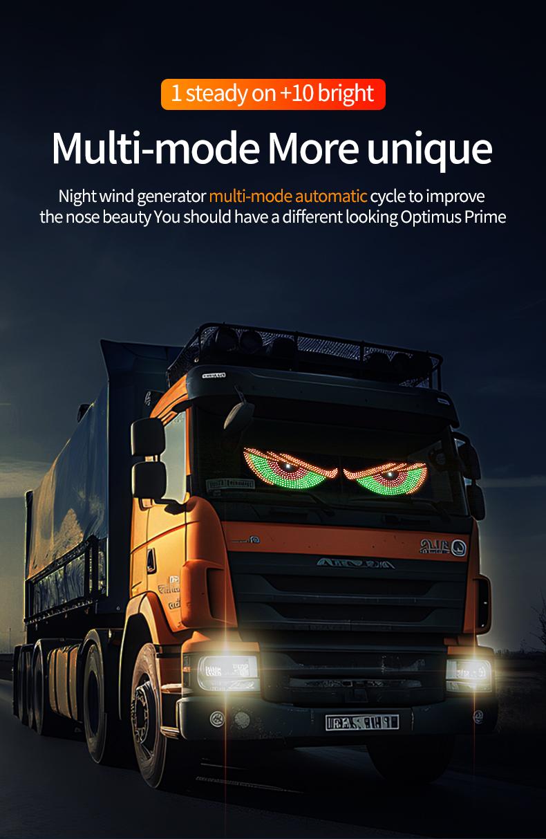 car LED Devil Eye Light, Windshield Decorative Light, USB Dynamic Devil Eye Automotive Neon Light, Universal Window Dynamic Atmosphere Light, Multi Mode, Led Ambient Light