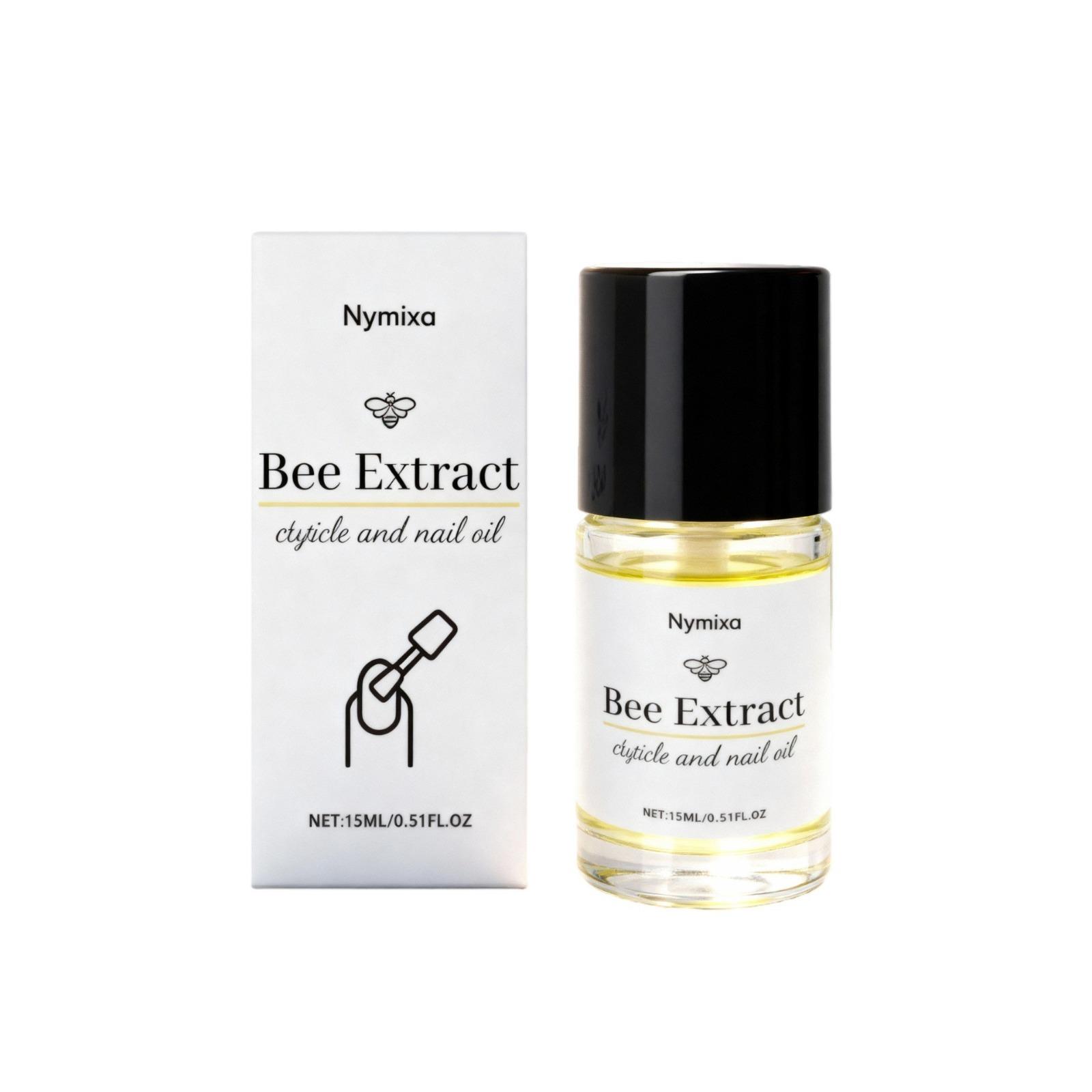 Bee Naturals Nail & Cuticle Oil 0.5 oz - Heals Cracked Nails & Rigid Cuticles, Deep Moisture with Avocado and Castor Oils