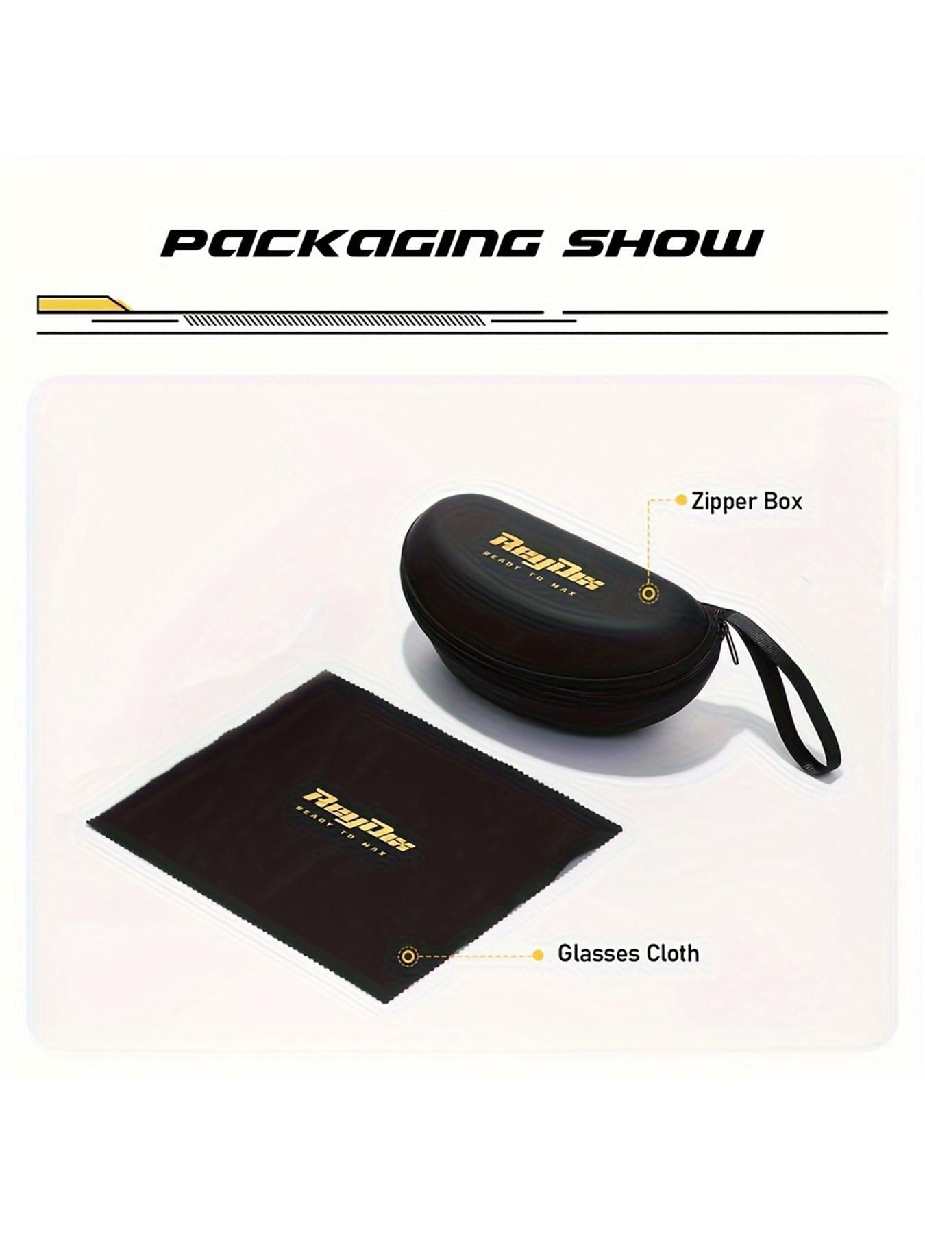 ReyDix 1 Piece Unisex Intellectual Full Frame Sunglasses Vintage Fashion Square Frame Polarized Sunglasses UV400