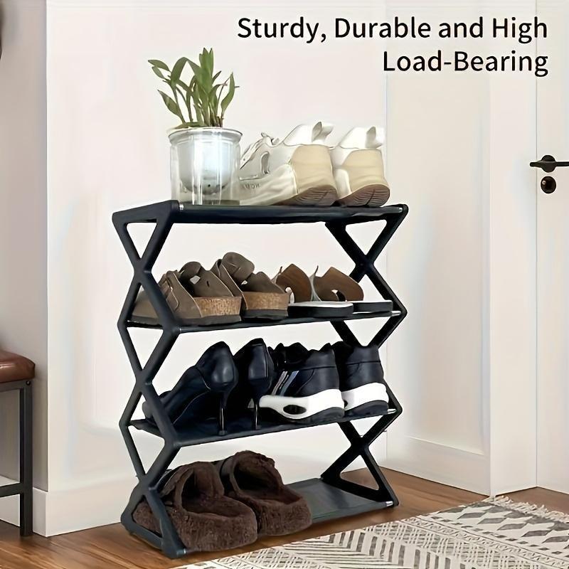Modern Simple Multi-Layer Shoe Rack, Narrow Space-Saving Design, Entryway Door Storage, Home Entrance Dormitory Shoe Cabinet Dustproof, Shoe Rack Organizer
