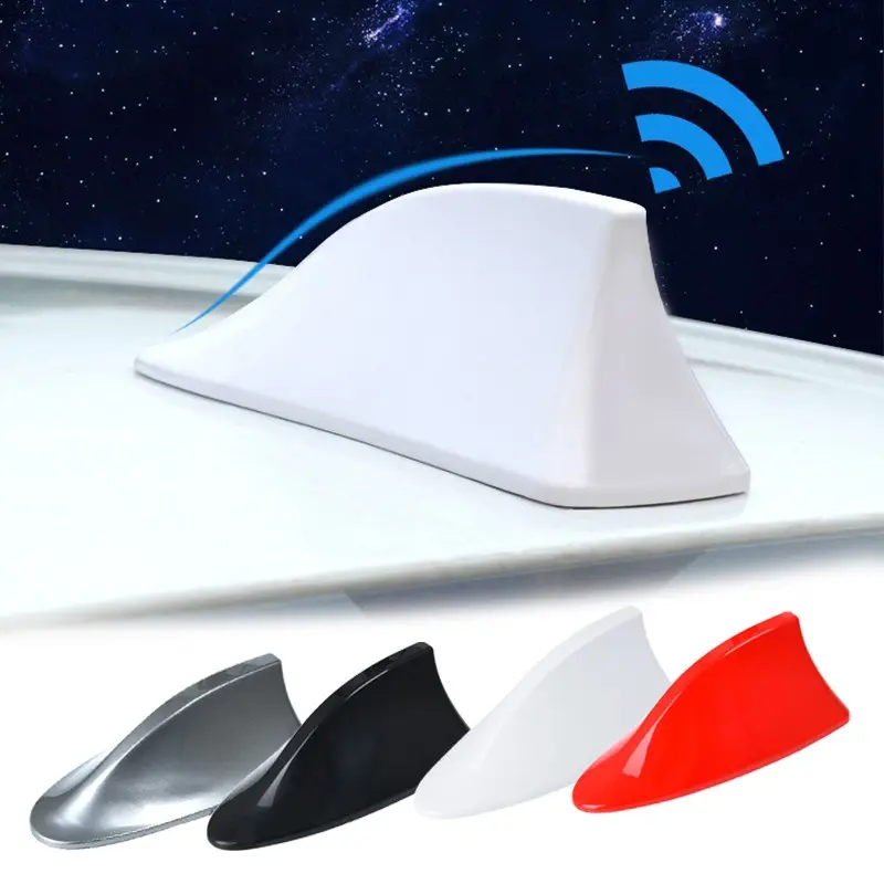 Car Radio Shark Fin Car Shark Antenna Radio FM Signal Design for All Automobiles Aerials Auto Exterior Styling Replacement Parts