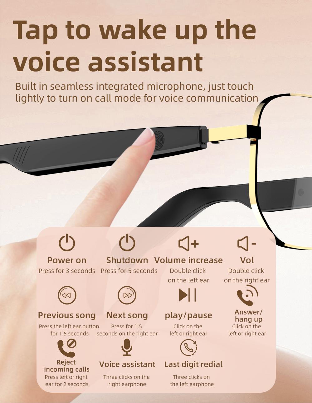 DVKIX Smart Bluetooth 5.4 Sunglasses with Open-Ear Audio Blue Light Blocking UV Protection Waterproof for Outdoor Sports Daily Wear Electronic Gadgets,as a Christmas gift DVKIX Smart Bluetooth 5.4 Sunglasses with Open-Ear Audio Blue Light Blocking UV Protection Waterproof for Outdoor Sports Daily Wear Electronic Gadgets,as a Christmas gift