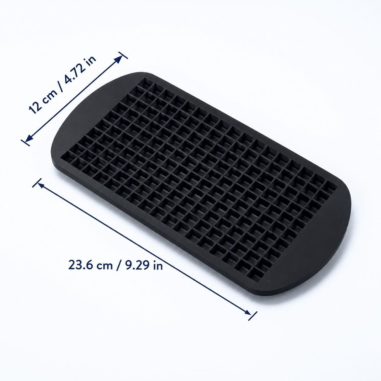 160-Cavity Silicone Mini Ice Cube Mold, Small Square Ice Tray for Drinks & DIY