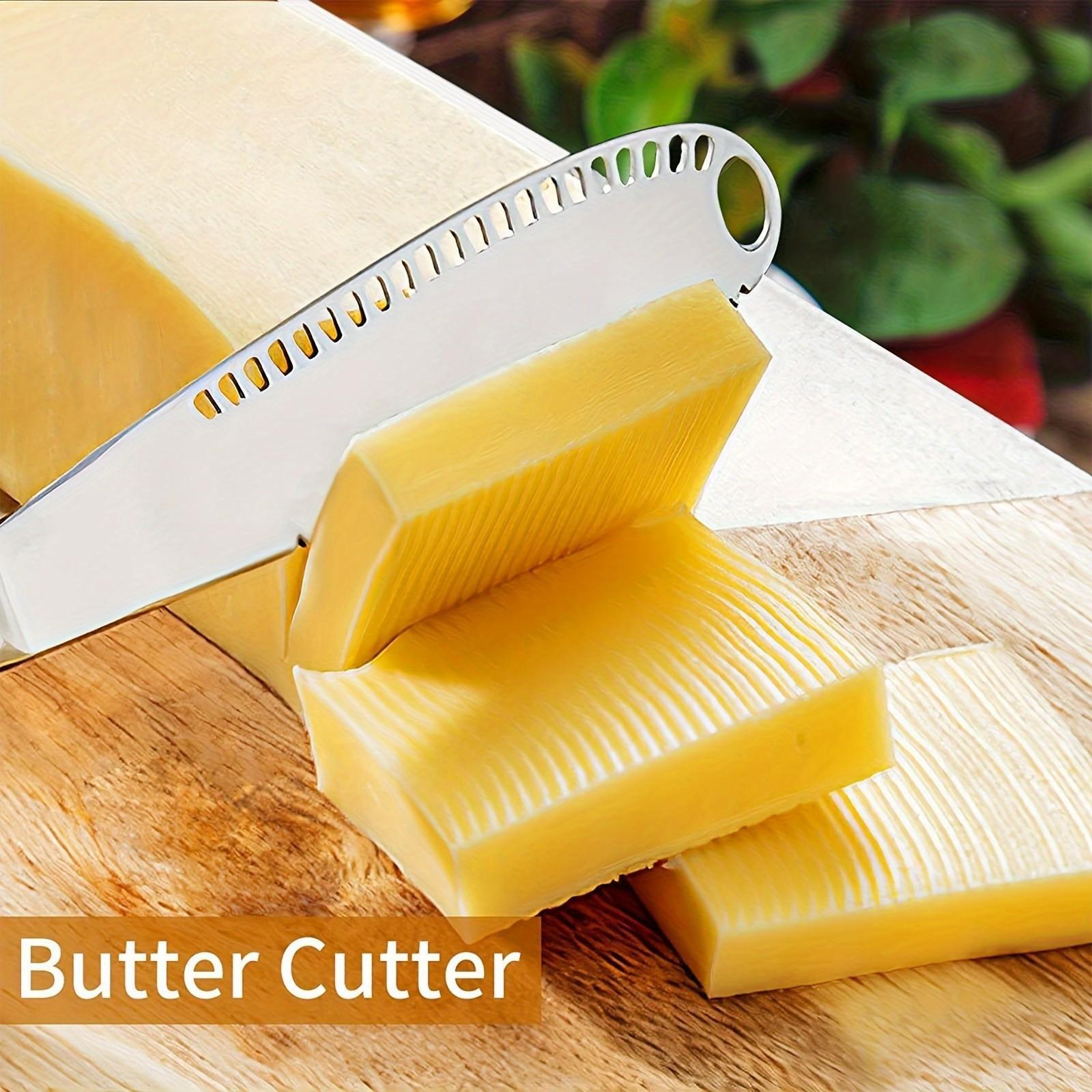 304 Stainless Steel Multi-Functional Butter Knife with Holes, Cheese Cream Spreader, Bread Jam Sawtooth Butter Knife
