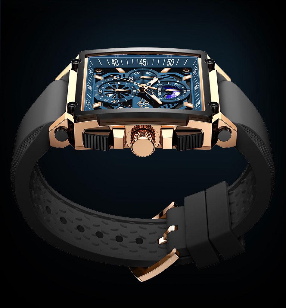 Business Fashion Square Dial Quartz Watch, Fashion Waterproo Luminous Watch for Party, Daily Clothing Decor, Trendy All-match