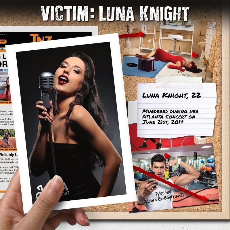 Luna Knight Detective Game Mystery Archive, Cold Case Murder Suspense Game, Suitable for Ages 14+, Friends Party Halloween Christmas, Party Game Cards