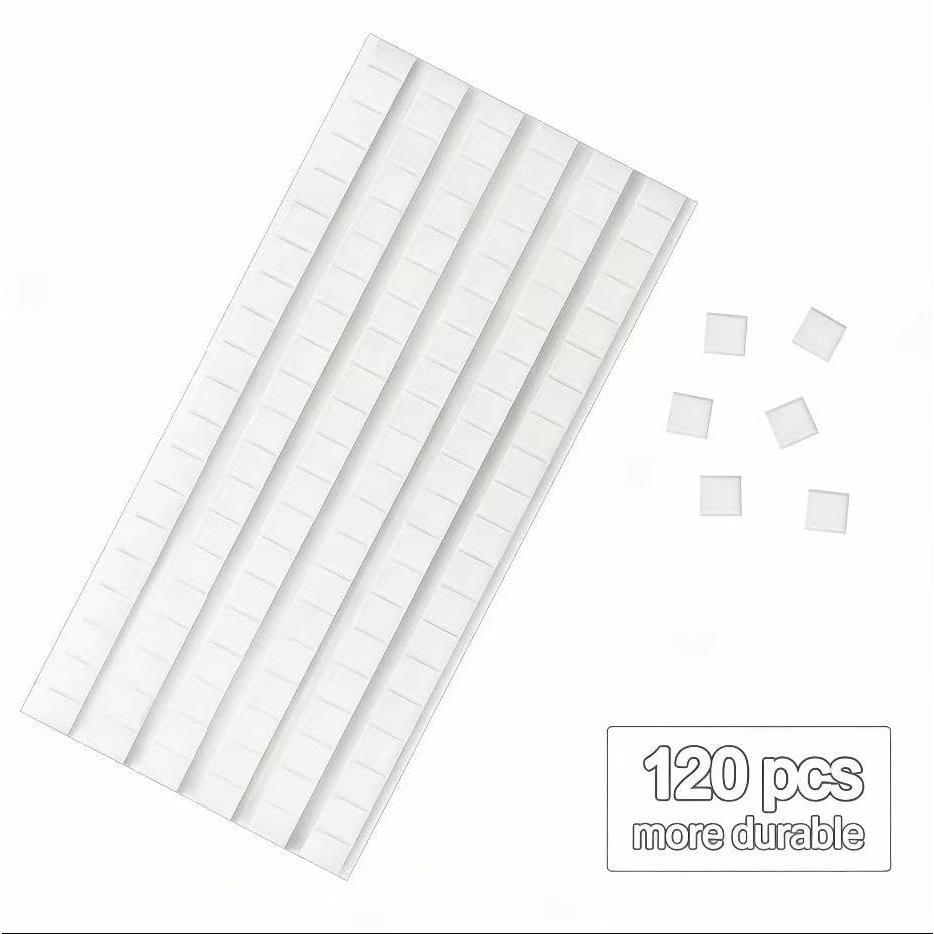 Adhesive Poster Sticky Tack Putty,  and Removable Adhesive Putty, 120 count, Mounting Putty for displaying Wall Paintings, Museum Art Photography, Picture, Crafts (White, Pack of 1)