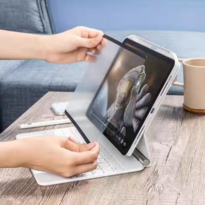 Magnetic Screen Protector Film for iPad 10th Gen, 11th Gen, Air 7/6/5/4, Pro 12.9/13 Inch, Anti-Glare, Easy Install, Reusable, Detachable Cleaning
