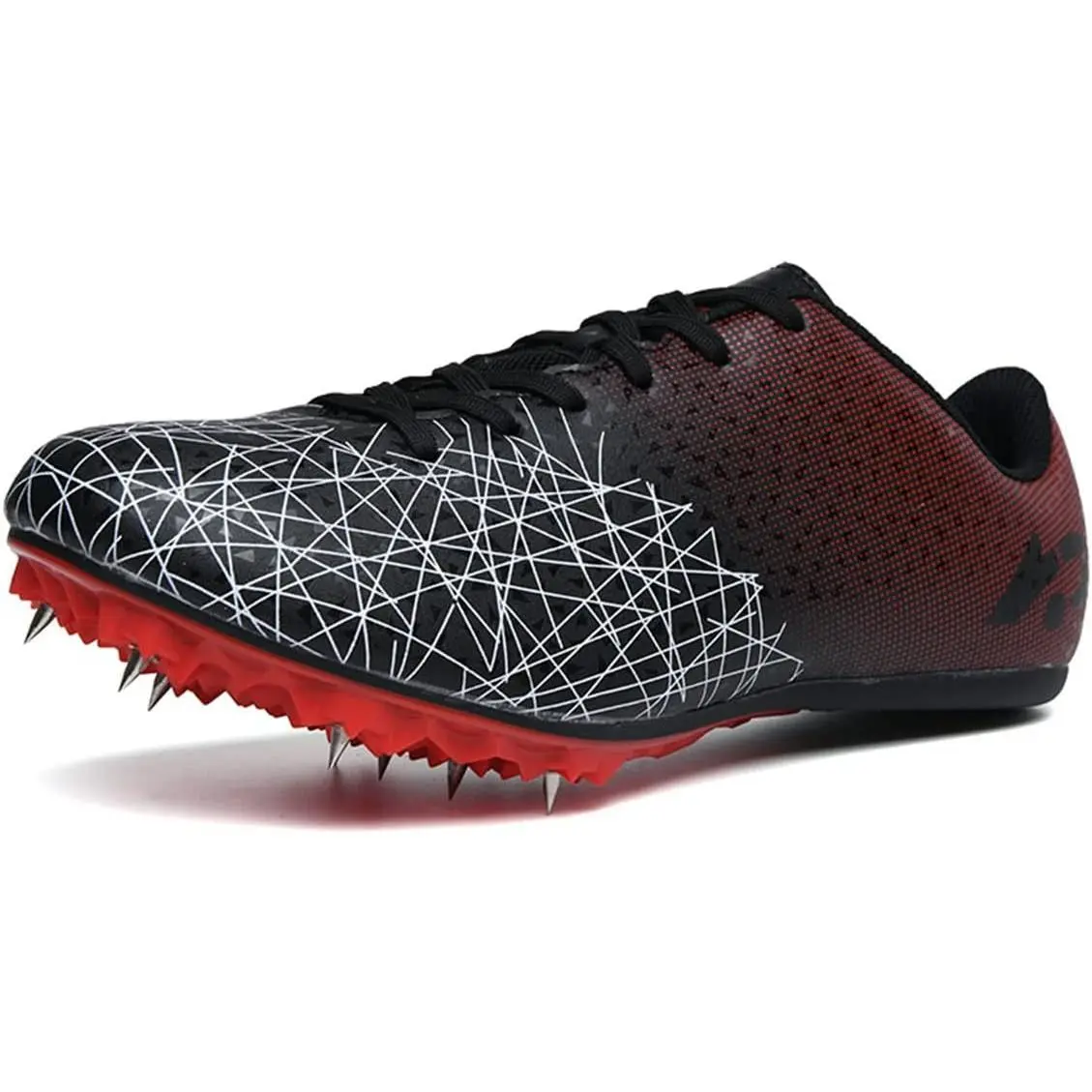 Track Spike Shoe for Men Professional Field and Track Shoes Breathable Running High Jump Racing Shoes