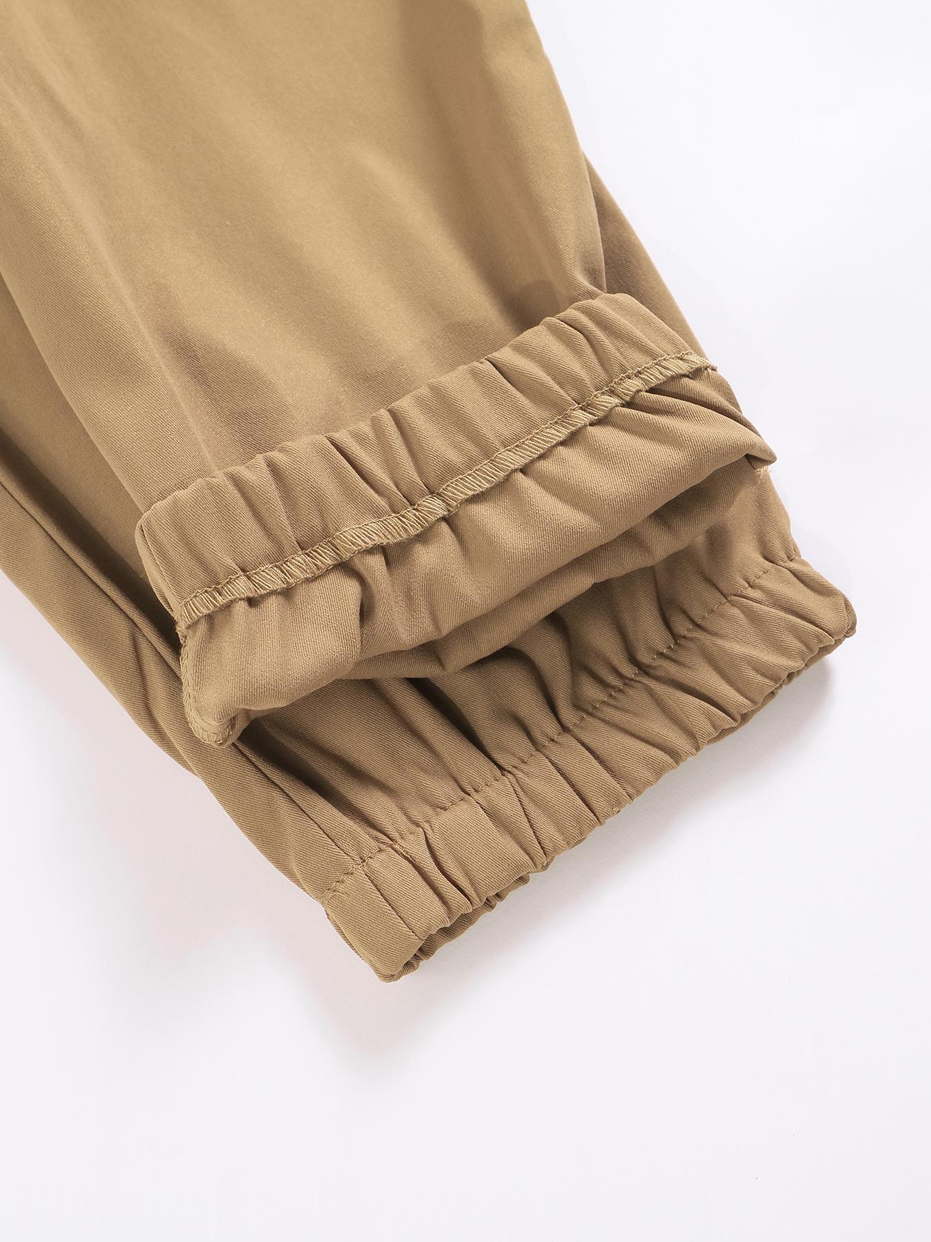 Women's Mid-Waist 3D Pocket Work Pants, Versatile Casual Trousers, Perfect for Sports and Leisure, Stylish and Comfortable