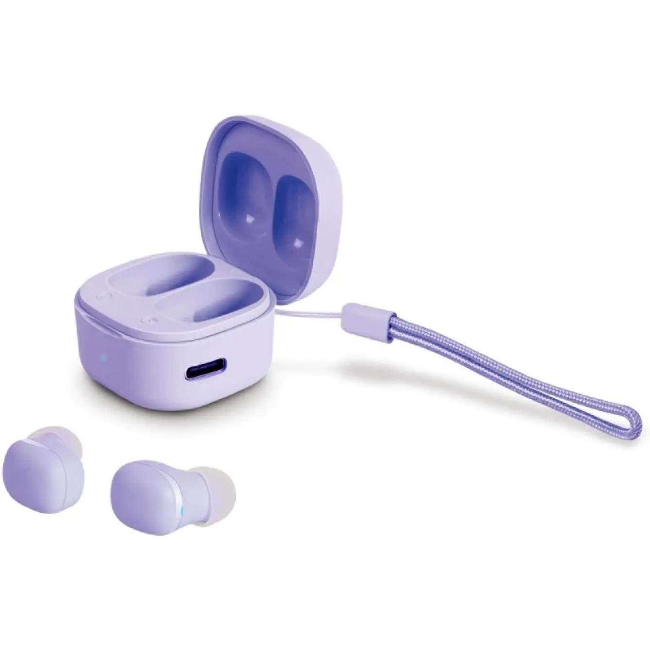Kids Wireless Earbuds, 2.5g Ultra-Light Cute Ear Buds for Kids & Women, Coin-Sized Charging Case, Bluetooth 5.4 Earphones for Workout & Outdoor, Compatible with Laptop, Tablet & Phone, PurpleGift
