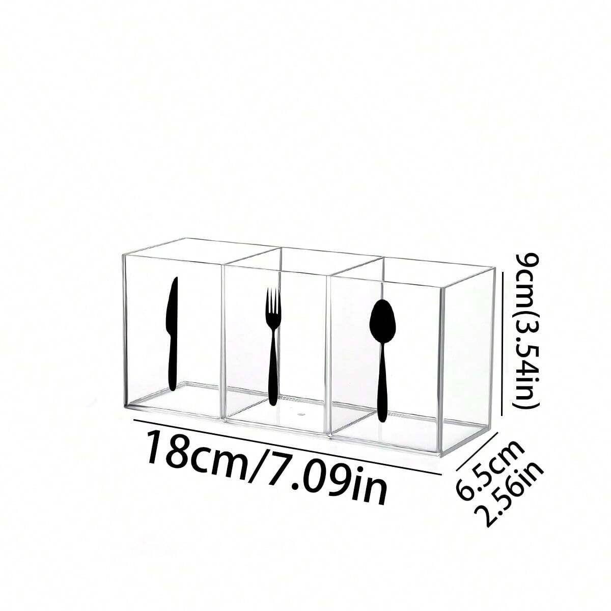 Multifunctional Kitchen Storage Organizer, Compact Plastic Utensil Rack for Spoons Knives Forks, Ideal Home and Restaurant Settings