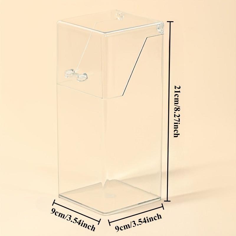 1pc Clear Makeup Brush Organizer, Large Capacity Makeup Brush Storage Box
