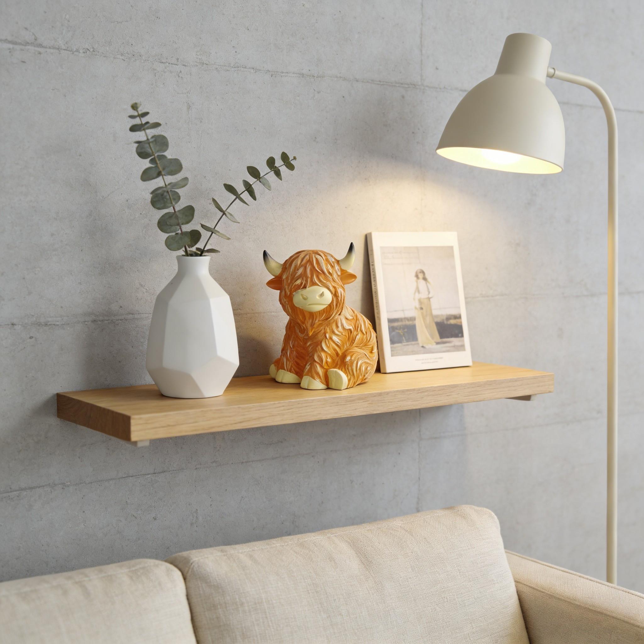 Highland Cow Decorative Lamp, Resin Table Lamp, Rustic Western Farmhouse Style Decor, Unique Home Lighting for Country-Themed Interiors