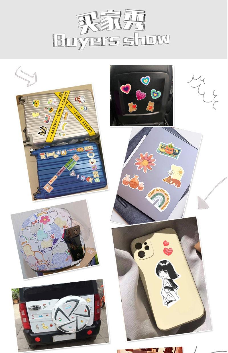 50Pcs Anime Aesthetic Sticker Pack Cute Diverse Characters  Waterproof Vinyl Decals for Laptop Water Bottle Phone Case  Skateboard | Y2K Kawaii Art Stickers Teen Girl Gift
