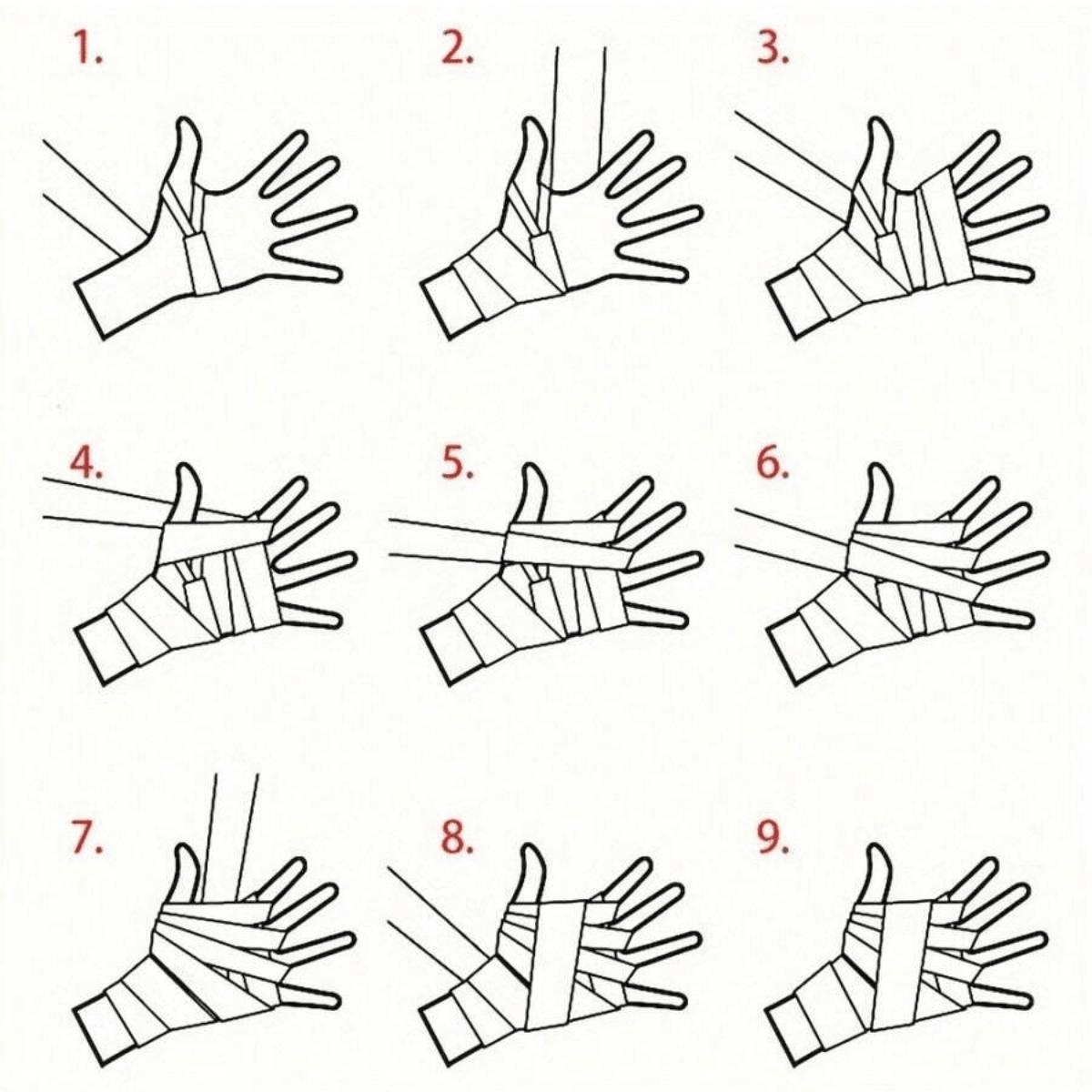 Boxing Training Bandages, 2 Counts Sports Bandages, Hand Wraps for Sanda, Kick Boxing Training, Martial Arts Protective Gear, Boxing Equipment