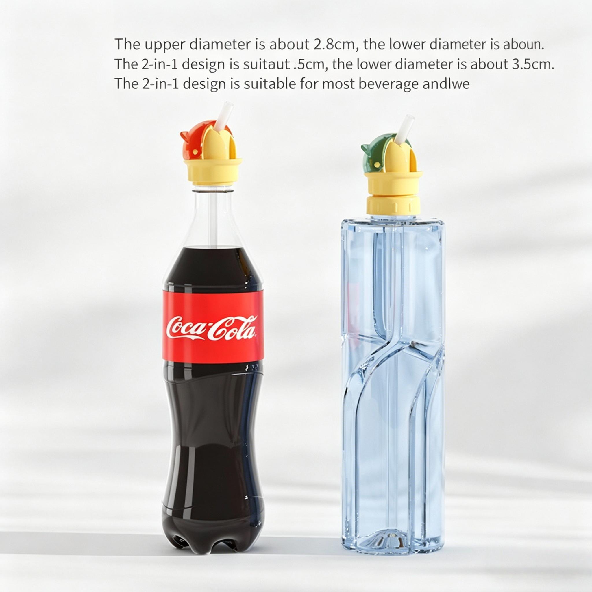 1PCS Kids Water Bottle Straw Conversion Lid Universal Fit Juice Cup Leakproof Flip Top Food Grade Safe Shatterproof For Toddlers Kids Portable Drinking Accessory