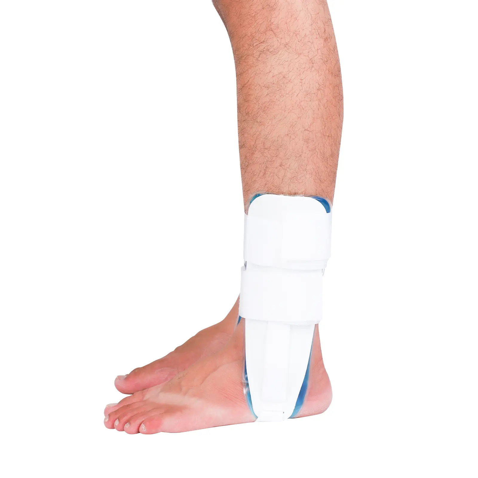 Gel Ankle Stirrup Brace, Adjustable Stabilizer Splint for Sprains, Foot Injuries, Secure Support for Men Women, One Size