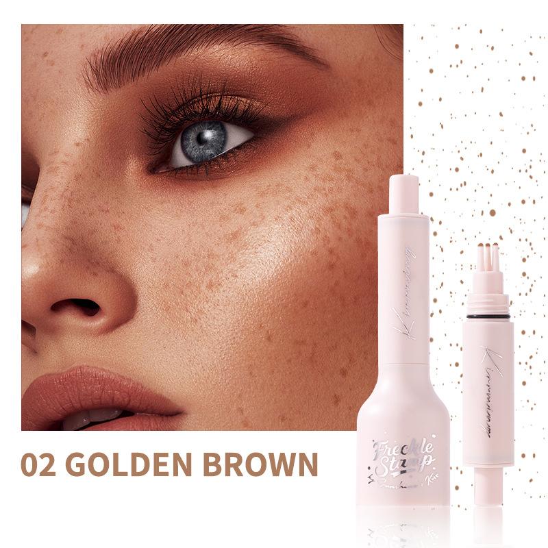 Waterproof Freckle Pen Makeup Stamp, Natural Looking Fake Freckles Marker, Sweatproof Dotting Pen for Women