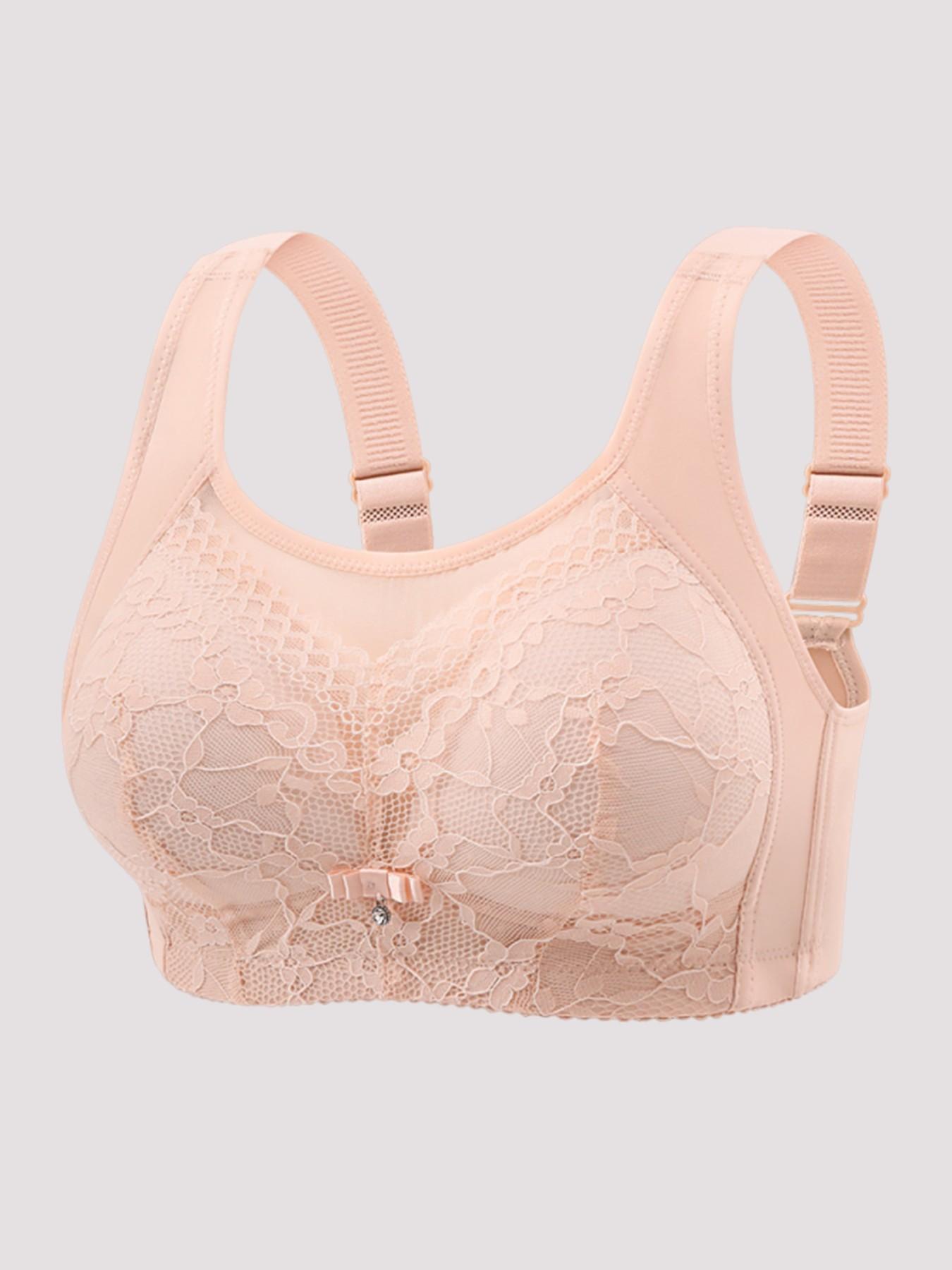 Comfortable Breathable Backless Chic Bralette Set, Large Bust Concealer, Anti-Sagging, Fixed Cups, No Magnetic, No Steel Ring, 5 Pieces