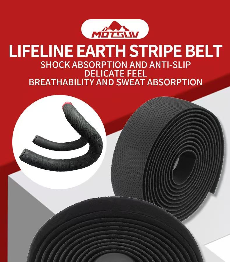1pcs Road Bike Handlebar Tape, Silicone Bicycle Strap, Anti-Slip Shock Absorption, Mountain Bike Accessories, Outdoor Cycling Gear