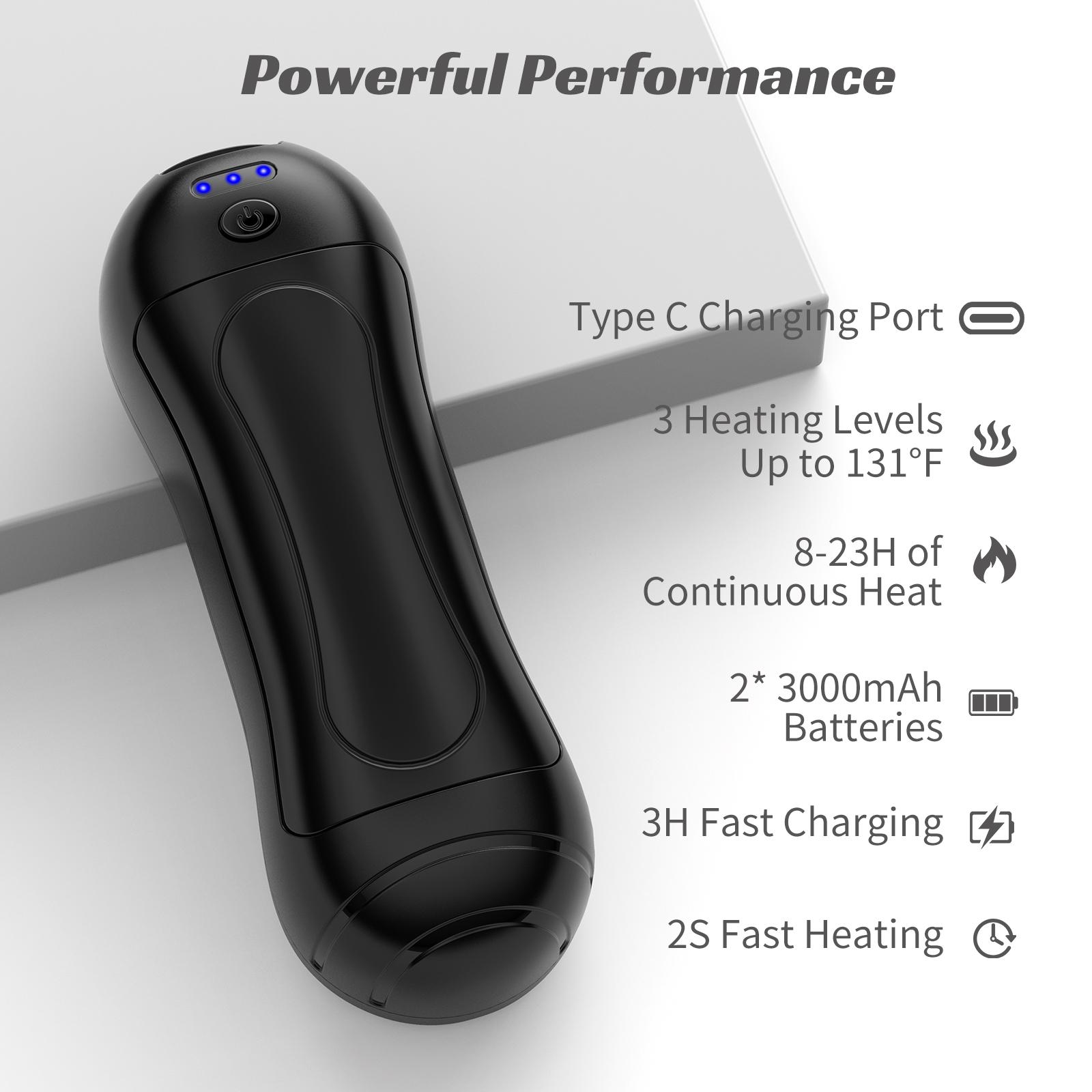 2025 Upgrade AI Heated Hand Warmer, 6000mAh Fast Heating Rechargeable Hand Warmer for Cozy Season, Perfect Christmas Gift & Stocking Stuffer for Travel, Work, Outdoor