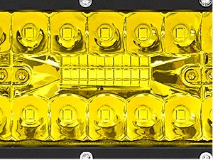 Nilight LED Pods 2Pcs 6.5 Inch 120W Yellow Flood Spot Combo Triple Row Driving Lamp Roof Bumper Off Road LED Work Lights Bar for Van Camper Wagon Car Pickup Golf Cart ATV UTV SUV Truck Boat 4x4