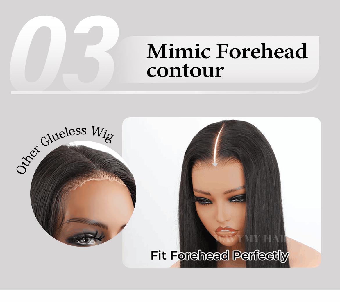 Wavymy Pre Cut Wear Go Glueless Lace Wig Pre Bleached Body Wave 6x4 Lace Closure Wig Human Hair Pre Plucked Wig 180% Density