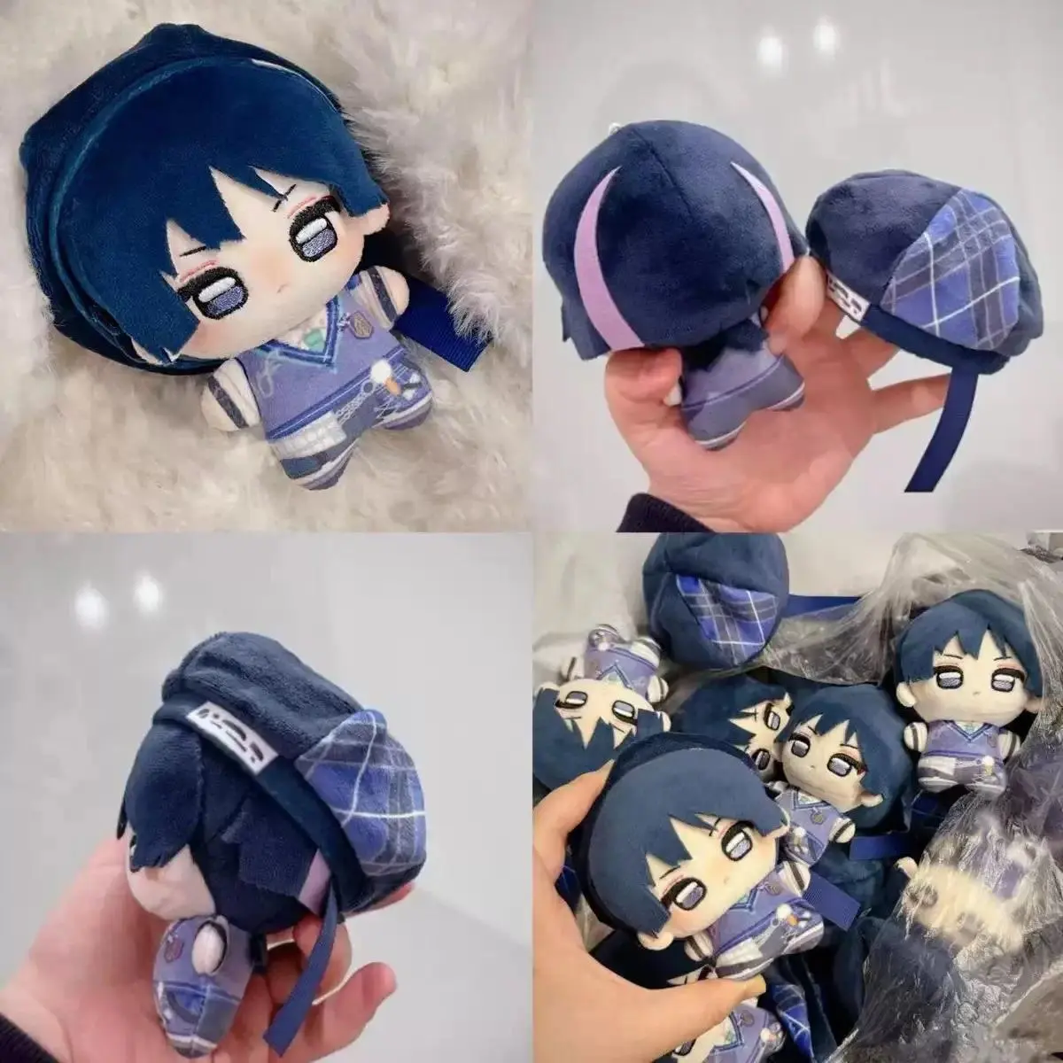Genshin Impact Scaramouche Wanderer 10cm Starfish-Style Cotton Plush Doll Cute Anime Keychain Pendant Gift