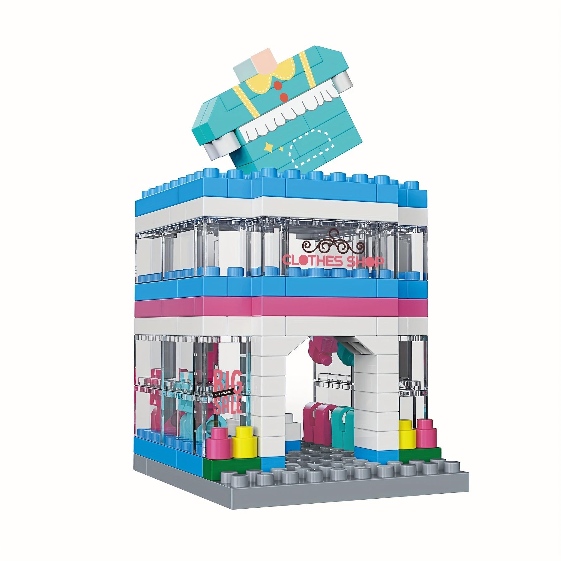 Mini City Street Scene Building Blocks, Micro Diamond Particles DIY 3D Puzzle Toy, Home Decor Gift for Birthday Christmas Halloween