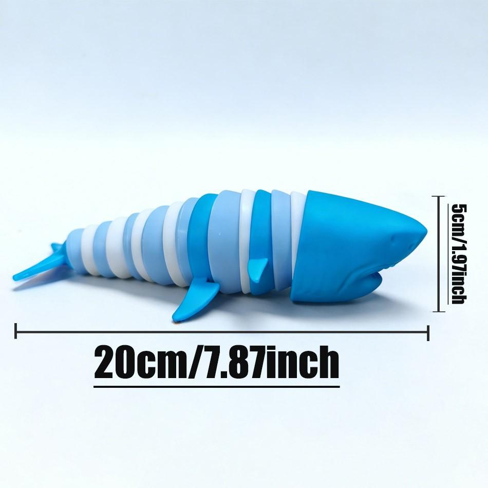 2026 New 3D Joint Shark and Dolphin Ocean Shape Stress Relief Toy, Bendable and Twistable Tail, Fun and Relaxing Plaything Great for killing time at work, relieving anxiety, and a fun gift for shark lovers.