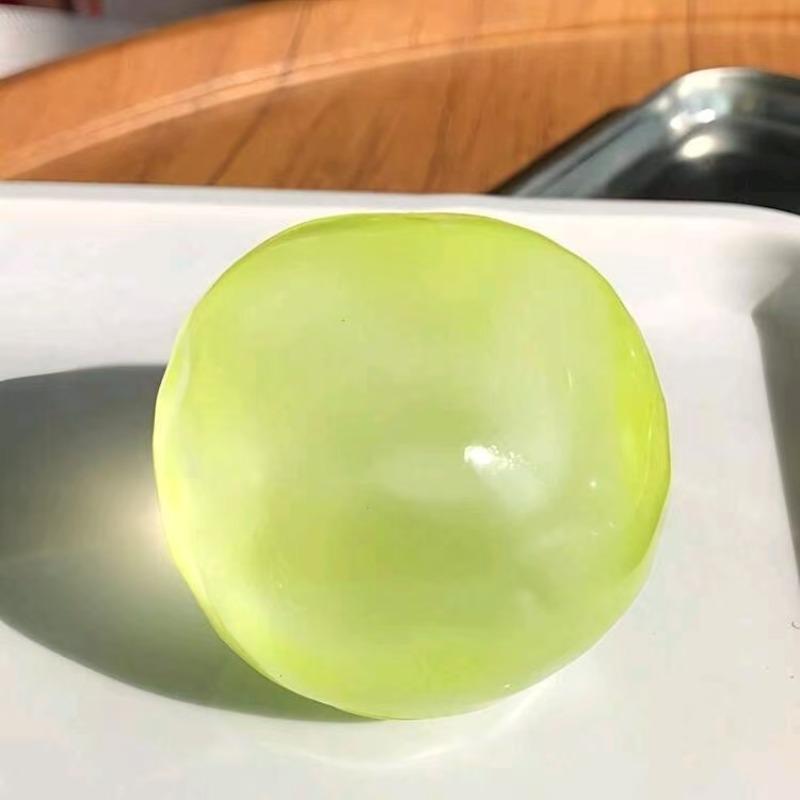 1 Count Coconut Oil Squishy Stress Ball,Shapeable No Rebound Stress Relief Ball Coconut Oil Handmade Squeezing Ball, Anxiety Relief Toy, Fidget Toy