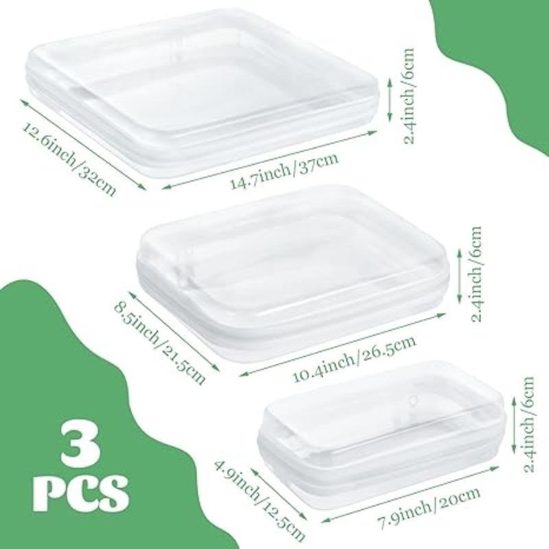 Transparent Storage Box Set, Toy Marker Makeup Organizer Bag, Cosmetic Storage Box, Home Socks Underwear Zipper Desktop Container, Universal Use, Multifunctional Organizer