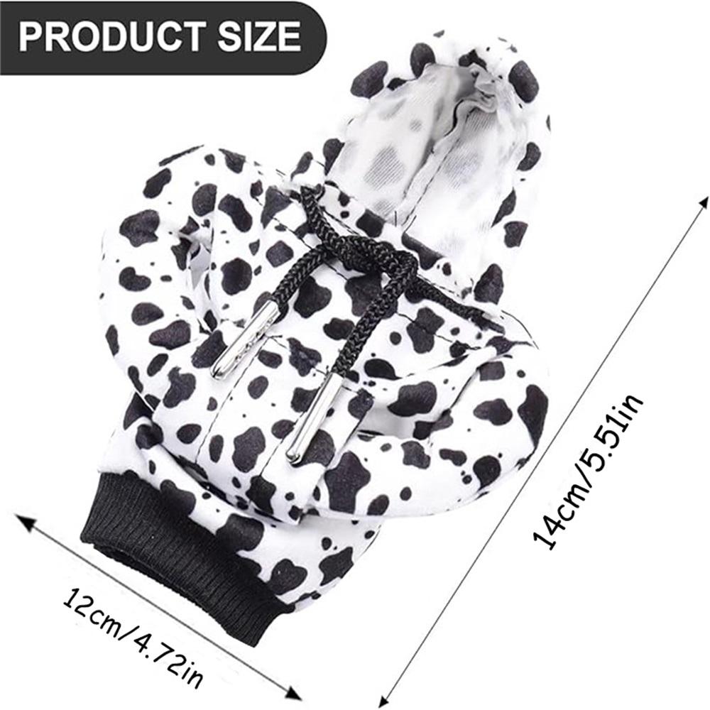 Universal Car Gear Shift Cover, Gearshifter, Shift Knob, Cow Pattern Interior Decoration, Small Sweatshirt Style, Automotive Accessories, 1pc