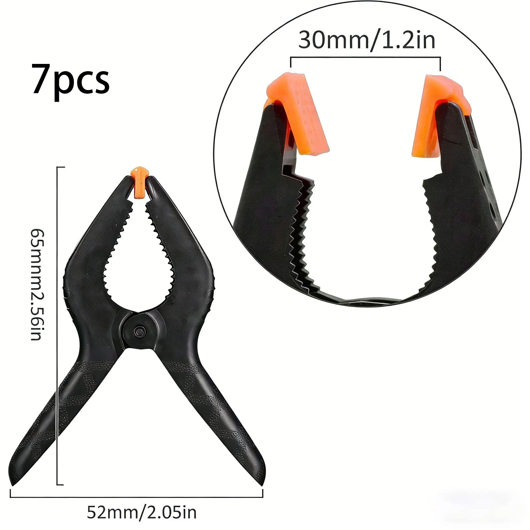 1-10pcs Plastic Spring Grip Clamps, Clamps, Ideal for Photo Studio, Woodwork, Artwork, Household Hand Clamps