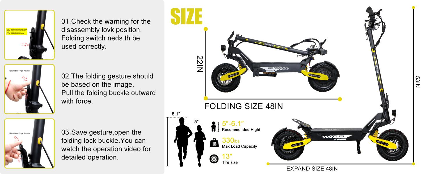 EOEOTWO electric scooter for adults, 25/40 miles long distance, maximum speed of 28 MPH, 1200W electric scooter foldable, 11-inch off-road tires, turn signal lights, double suspension and double brakes