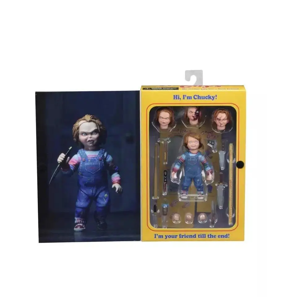 Neca Chucky Good Guys Action Figure He Wants You Be A Best Friend Child's Play Chucky Figure Toys Doll Christmas Gift