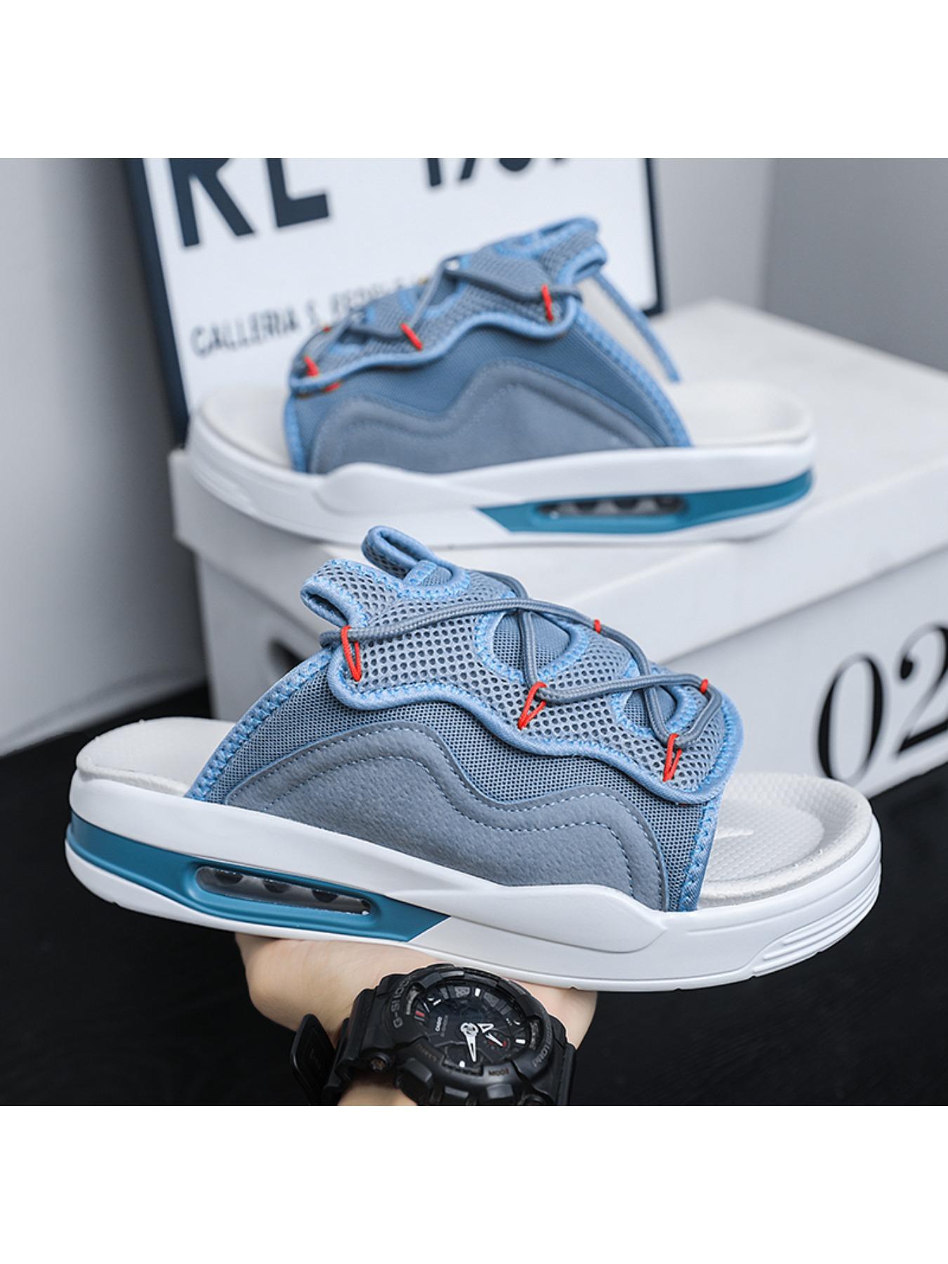 Summer thickened sandwich bottom slippers, fabric breathable sandals, fashion slippers men 's slippers