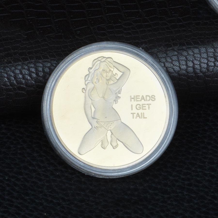 New Creative Sexy Lady Coin Silver Color Memorial Coin, Ancient Copper Goddess, Alternative Valentine's Day Gift