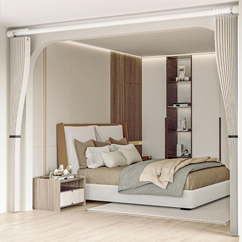 Foldable Solid Color Partition Curtain, Space Expander, Privacy Blinds, Easy Installation, Tool-Free, Living Room Office Fit, Multiple Colors Available, Foldable Window Cover