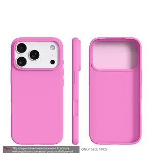 1 piece BASE MORE COVER Protective, ultra-thin liquid silicone iPhone case for Apple, soft touch feel, soft edge wrapping, matte soft shell case, skin-like texture, naked phone case, suitable for Apple iPhone 17 Pro Max/16/15/14/13 Pro Max Plus