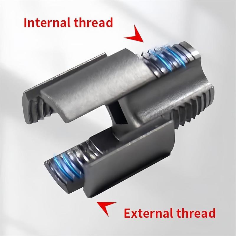 1/2''  3/4'' PVC Pipe Thread Cutting Tool Integrated Internal & External Pipe Threading Tool Upgrade Pipe Thread Cutting Tool for Plumbing DIY Repairs