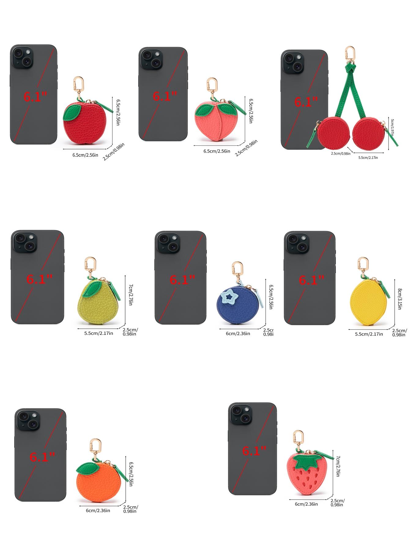 【GGTKanystarr Exclusive】 Cute fruit bag pendant, keychain fruit pendant, keychainaccessory, compatible with airine tag wallet, perfect giftfor bags and backpacks, all season casual style，Christmas Gift, Valentine's Day Gift, Ideal Gift