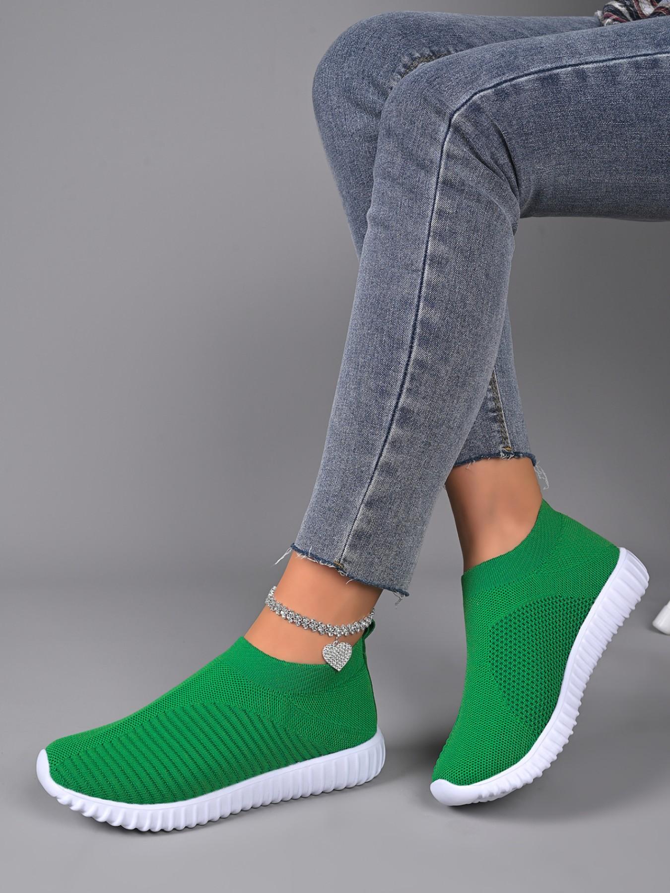 Women's Strapless Casual Mesh Shoes, Breathable Ballet Flat Sneakers, Comfortable Walking Sports Shoes for Nurses, All-Season Wear