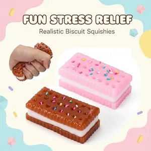 Satisfying Stretch Cookie Squishy, Home Leisure Stress Relief Toy