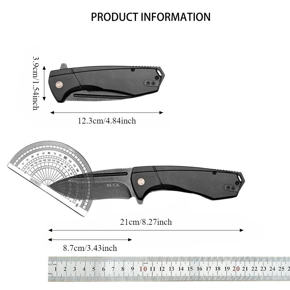 Available in Three Colors Model 713 High-quality Folding Knife with 8Cr13Mov Blade and Aluminum Handle. Portable Outdoor Knife—ideal for Hiking, Mountaineering, Survival, Camping, Tool EDC